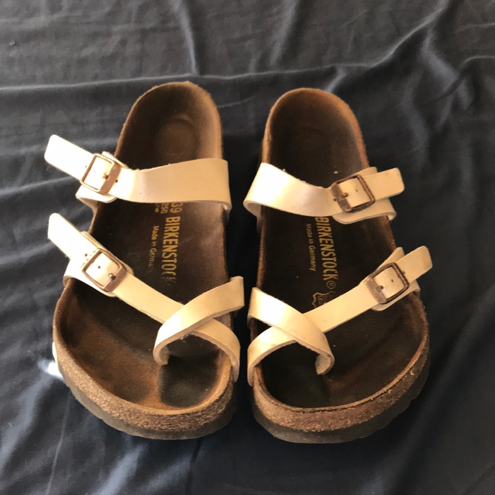 White Birkenstocks Size 8